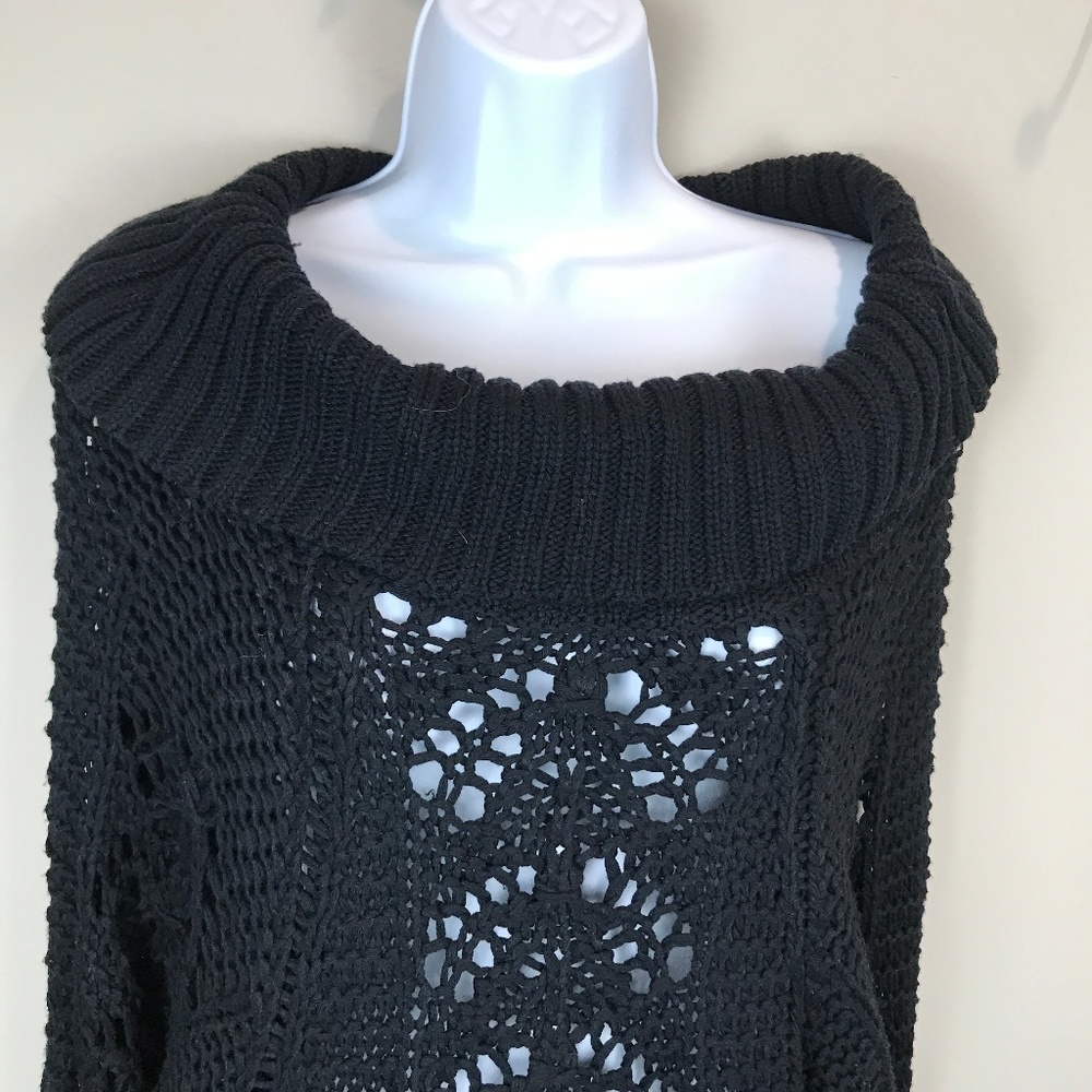 SOPHIA SAID Navy Cowl neck Sz S